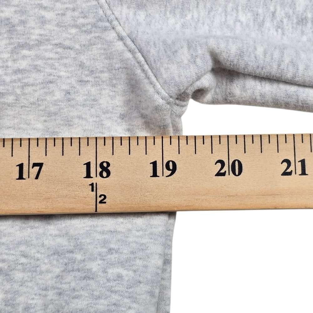 Athleta 24/7 Hoodie Heather Gray Cotton Blend Pullover Sweatshirt- Womens Sz S - Picture 4 of 6